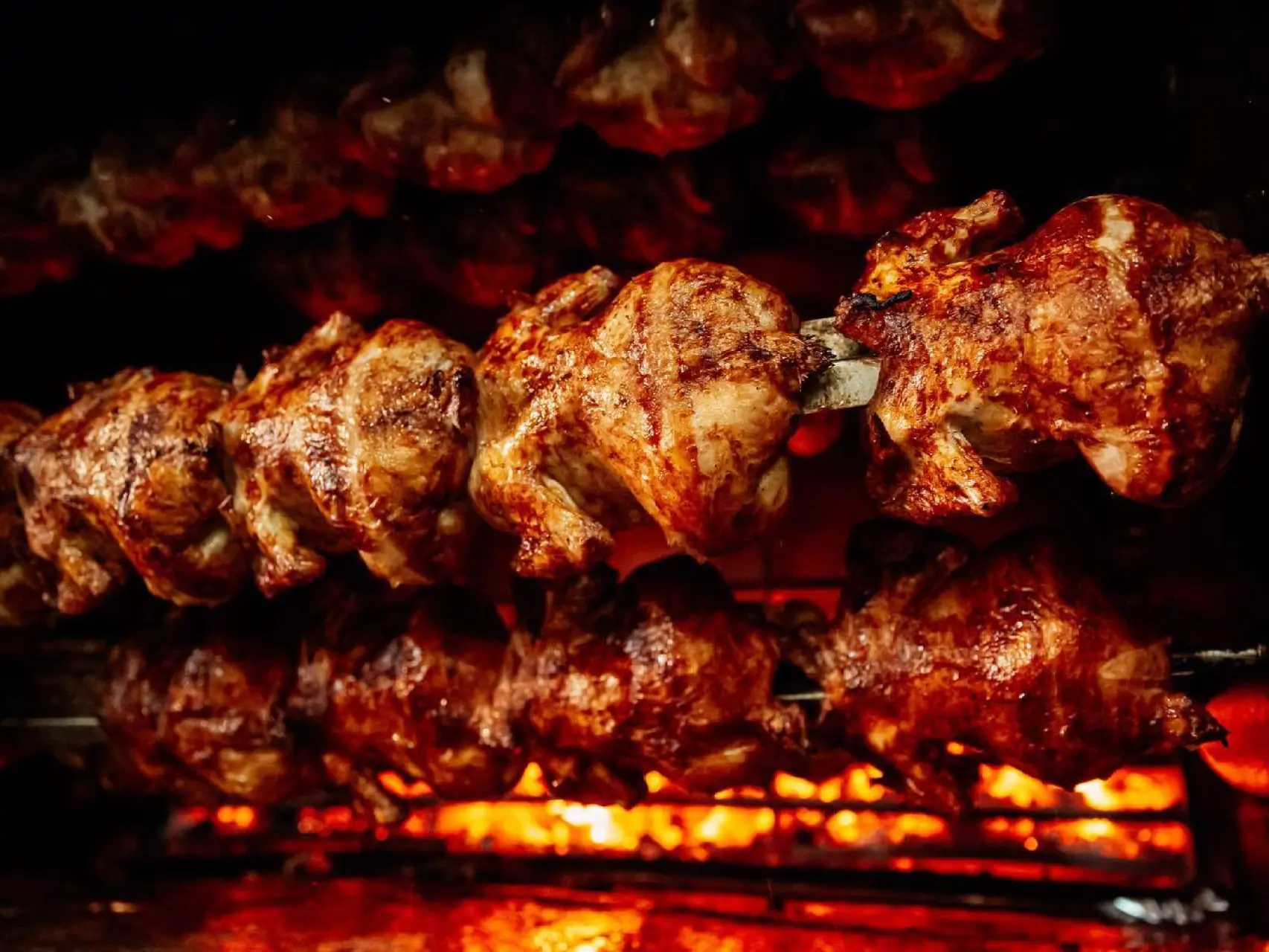 Pollos asados en Padrón